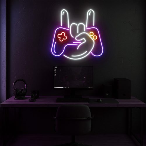 GameHand | Đèn LED Neon Biểu Tượng Game Thủ Chất Lừ