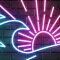 TropicWave | Đèn LED Neon Sóng Biển & Mặt Trời Cách Điệu