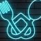 HeartFork | Đèn LED Neon Muỗng Nĩa Liên Kết Tình Yêu
