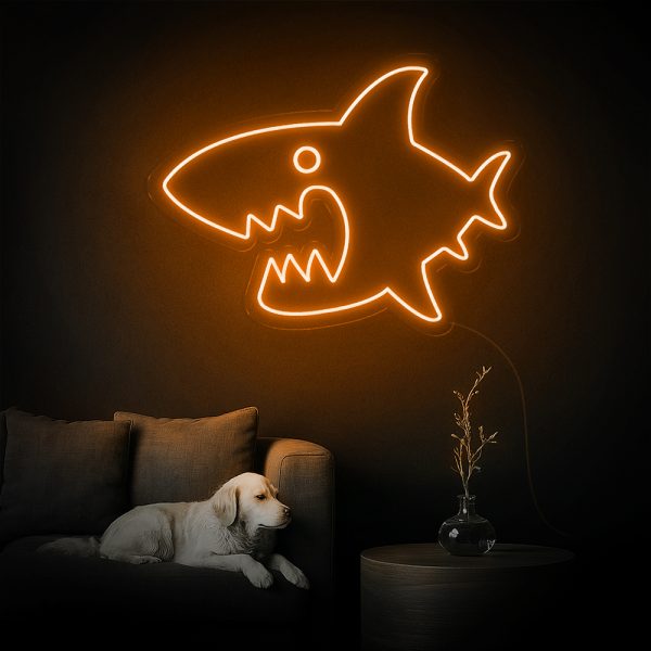 Shark Me Up! Đèn LED Neon Cá Mập Siêu Ngầu 🦈✨