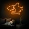 Shark Me Up! Đèn LED Neon Cá Mập Siêu Ngầu 🦈✨