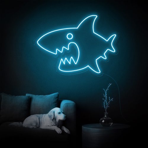 Shark Me Up! Đèn LED Neon Cá Mập Siêu Ngầu 🦈✨