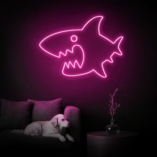 Shark Me Up! Đèn LED Neon Cá Mập Siêu Ngầu 🦈✨