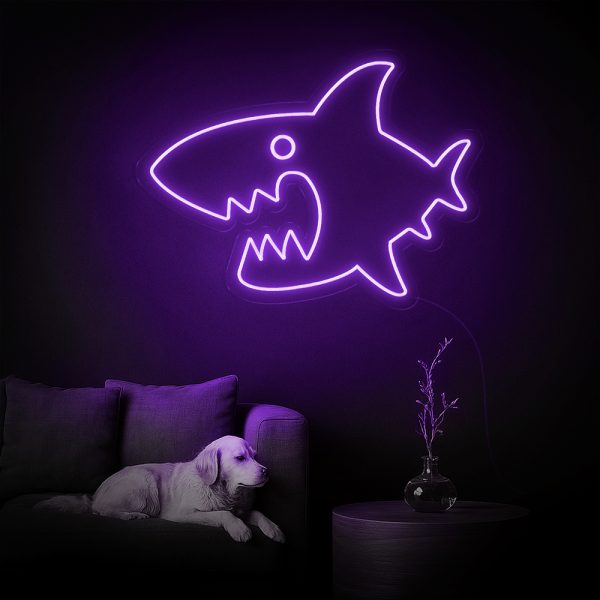 Shark Me Up! Đèn LED Neon Cá Mập Siêu Ngầu 🦈✨