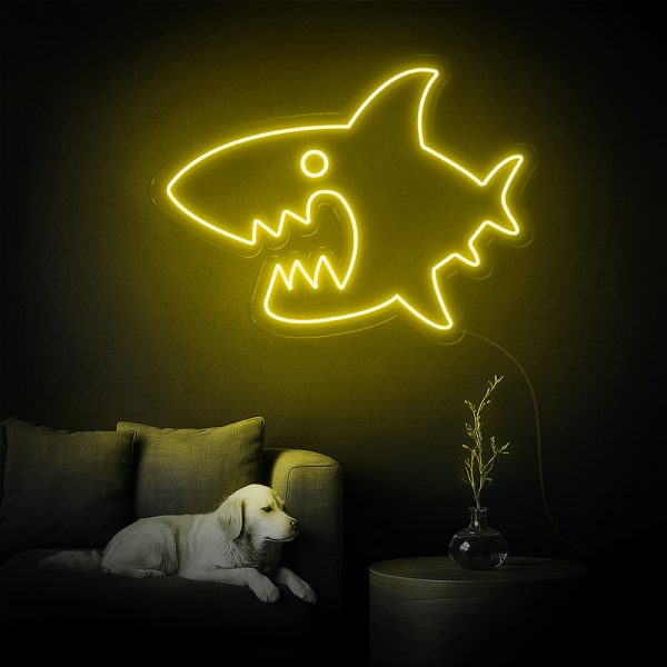 Shark Me Up! Đèn LED Neon Cá Mập Siêu Ngầu 🦈✨