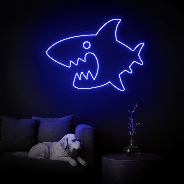 Shark Me Up! Đèn LED Neon Cá Mập Siêu Ngầu 🦈✨