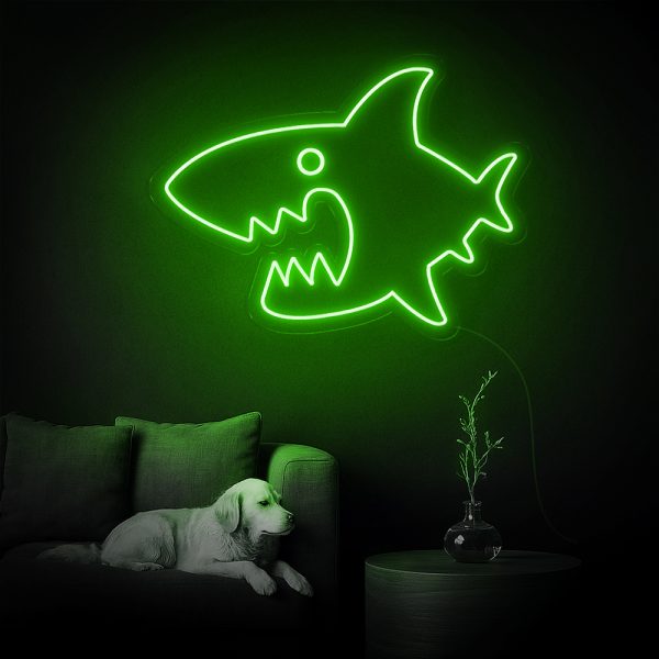 Shark Me Up! Đèn LED Neon Cá Mập Siêu Ngầu 🦈✨