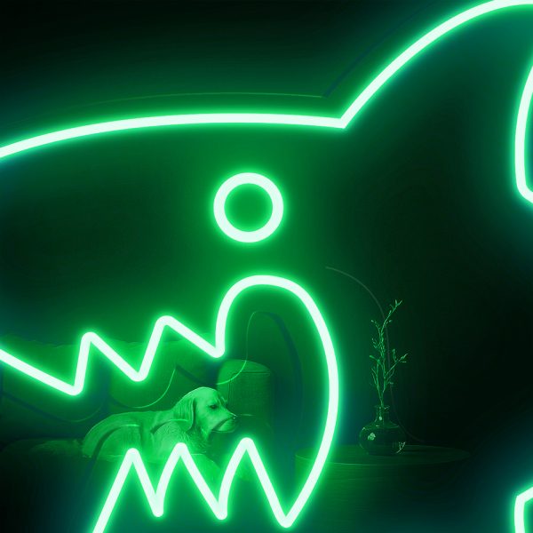Shark Me Up! Đèn LED Neon Cá Mập Siêu Ngầu 🦈✨