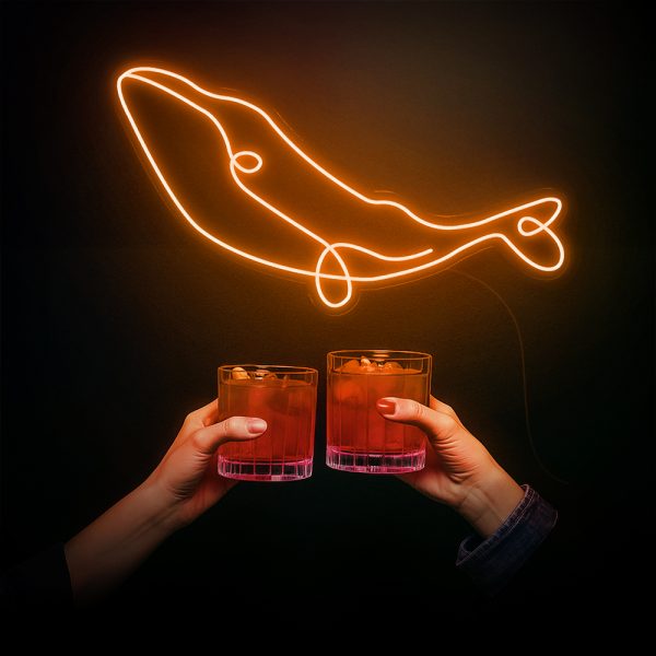 Whalecome Party | Đèn LED Neon Cá Voi Chill Hết Cỡ 🐋🍸