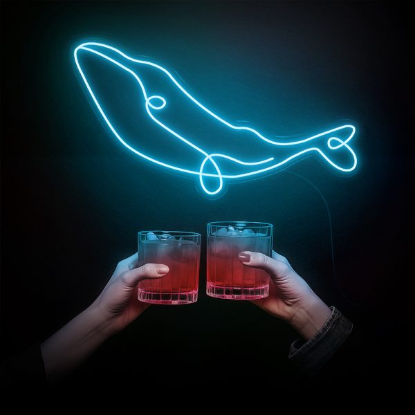 Whalecome Party | Đèn LED Neon Cá Voi Chill Hết Cỡ 🐋🍸