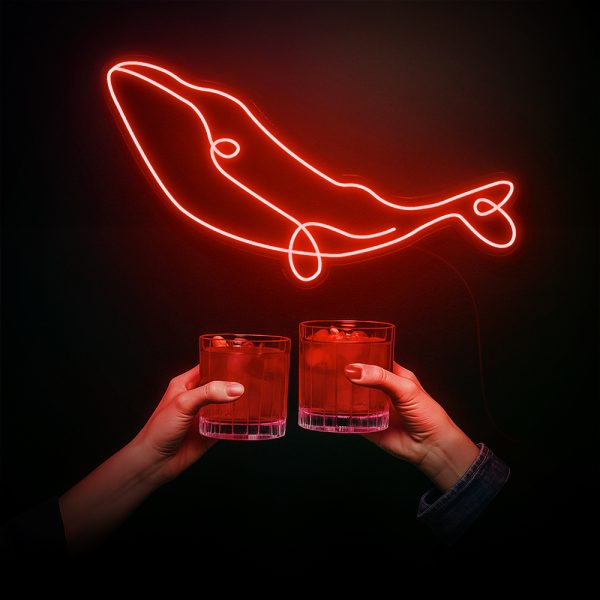 Whalecome Party | Đèn LED Neon Cá Voi Chill Hết Cỡ 🐋🍸