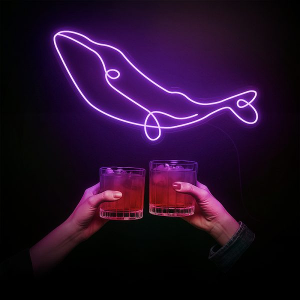 Whalecome Party | Đèn LED Neon Cá Voi Chill Hết Cỡ 🐋🍸