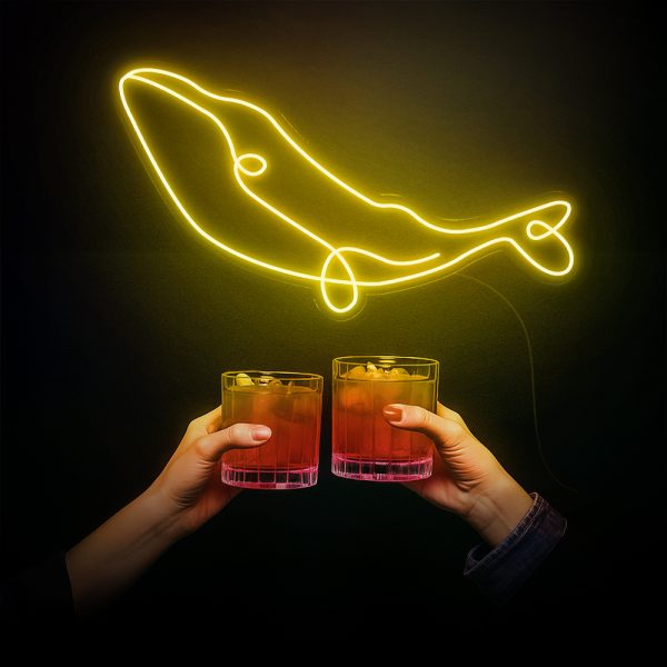 Whalecome Party | Đèn LED Neon Cá Voi Chill Hết Cỡ 🐋🍸