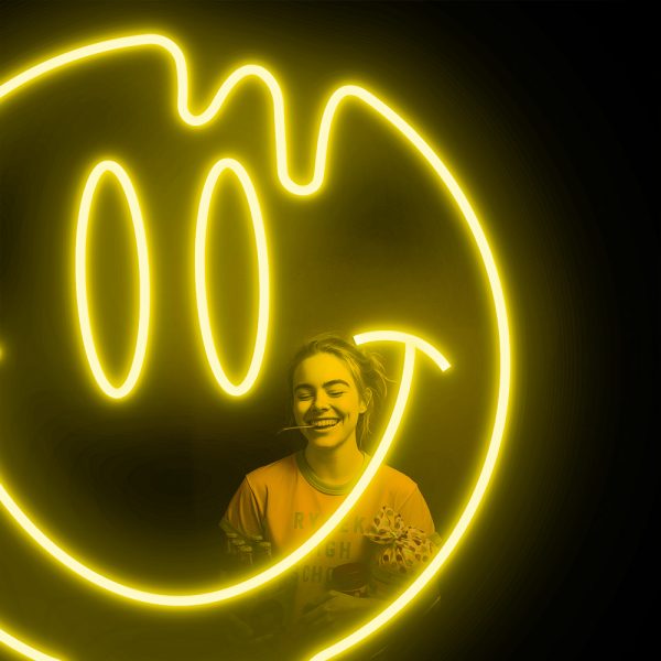 Smiley Melt | Đèn LED Neon Mặt Cười Tan Chảy 😄💧