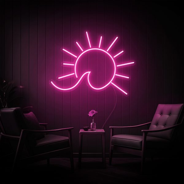 SunWave | Đèn LED Neon Mặt Trời & Sóng Biển Cách Điệu
