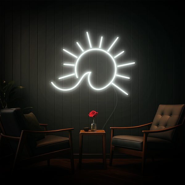 SunWave | Đèn LED Neon Mặt Trời & Sóng Biển Cách Điệu