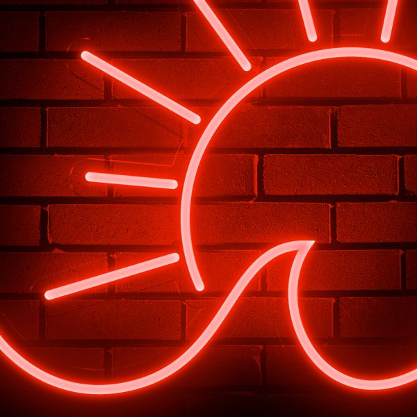 SunWave | Đèn LED Neon Mặt Trời & Sóng Biển Cách Điệu